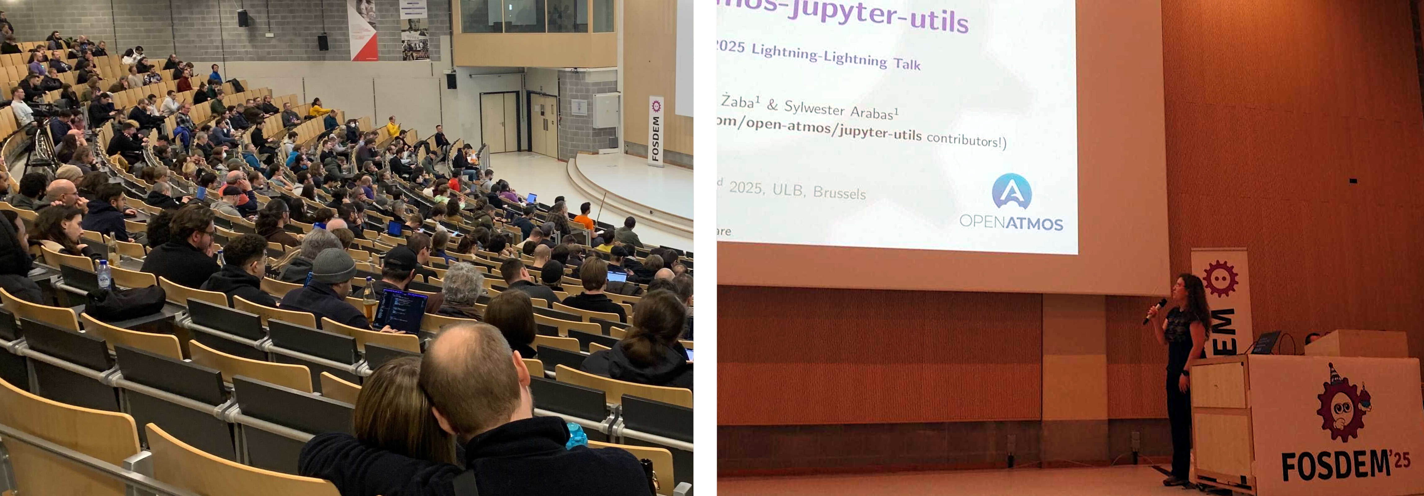 Agnieszka presenting at FOSDEM