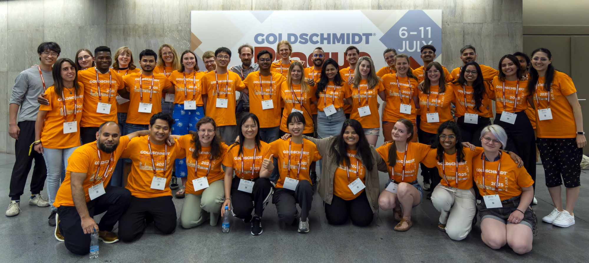 Agnieszka with other student helpers